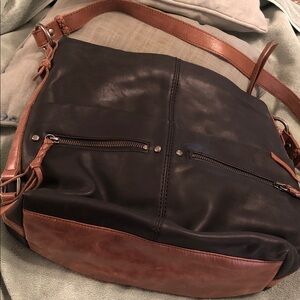 The Sak Brown and Black Ashland Leather Bag
